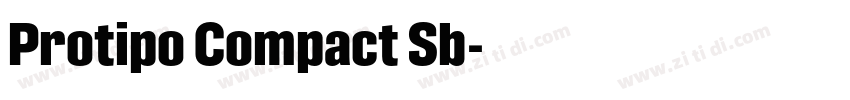 Protipo Compact Sb字体转换